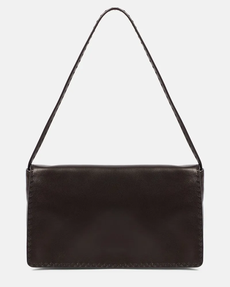 The Row Schultertasche Nuance aus Leder Braun