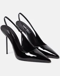 Paris Texas Slingback-Pumps Lidia aus Lackleder Schwarz