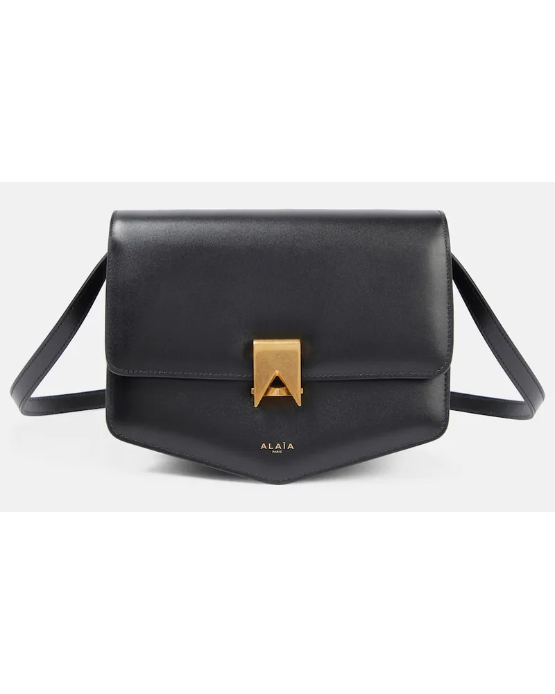 Alaïa Alaïa Schultertasche Le Papa Small aus Leder Schwarz