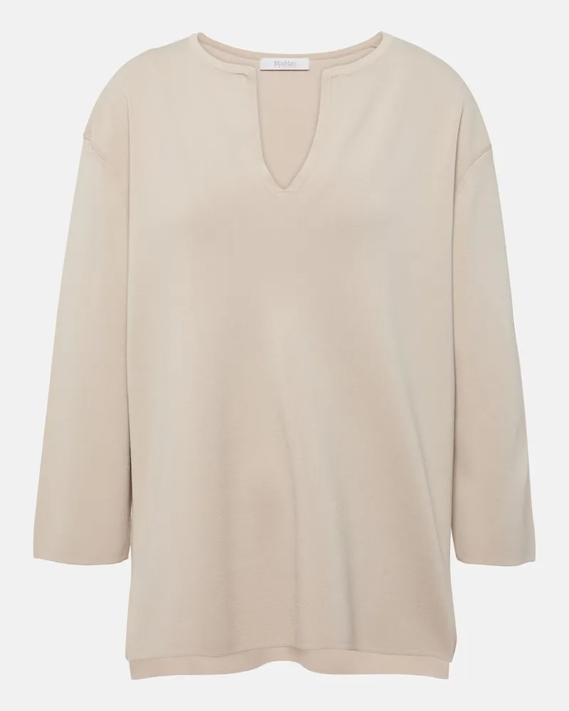 Max Mara Leisure Tunika Sottile aus Jersey Neutral