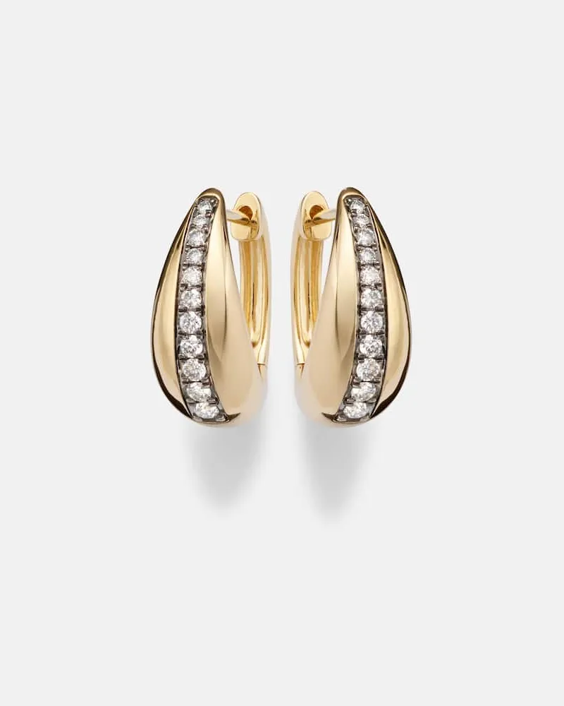 Stone & Strand Ohrringe The Night Call aus 10kt Gelbgold mit Diamanten Gold