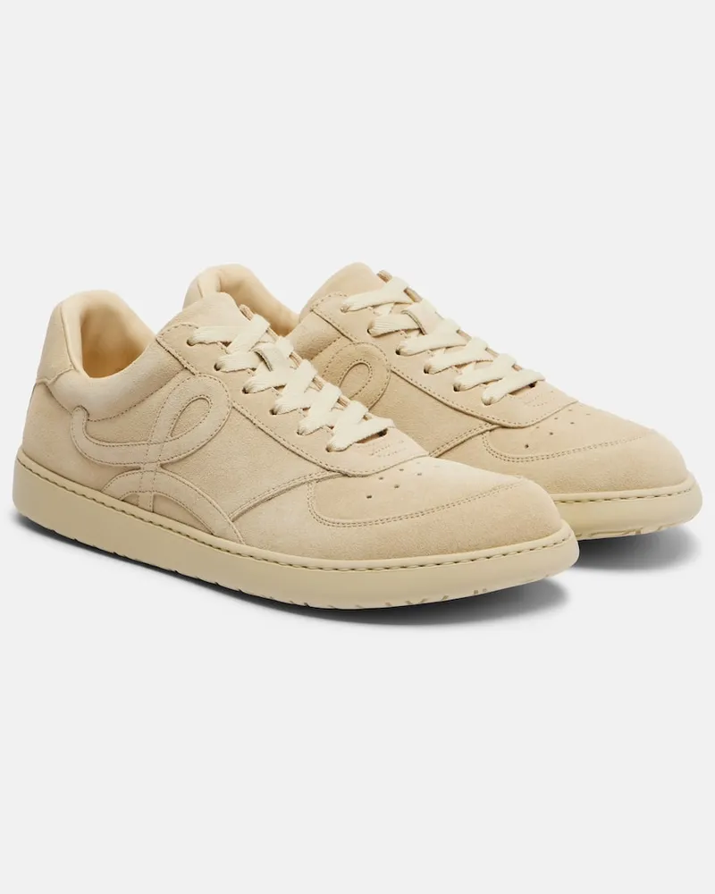 Loewe Sneakers Jambo aus Veloursleder Beige