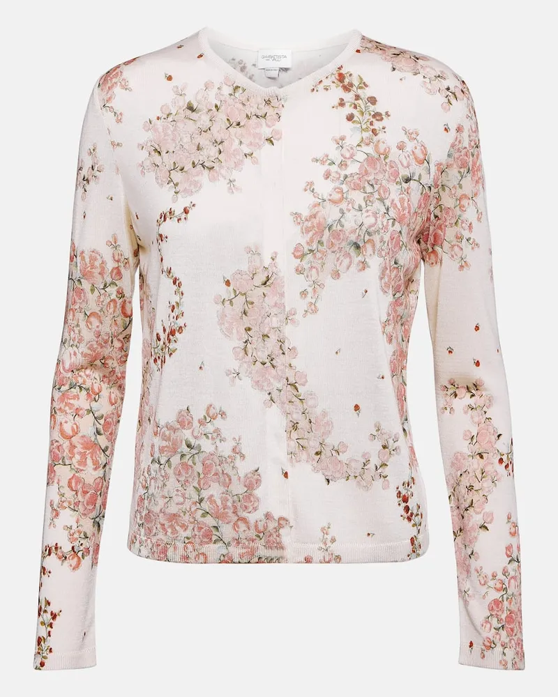 Giambattista Valli Cardigan aus Kaschmir und Seide Multicolor