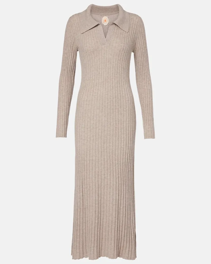 Jardin des Orangers Polokleid aus Kaschmir Beige