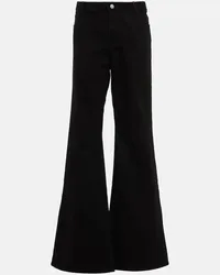 Magda Butrym Low-Rise Flared Jeans Schwarz