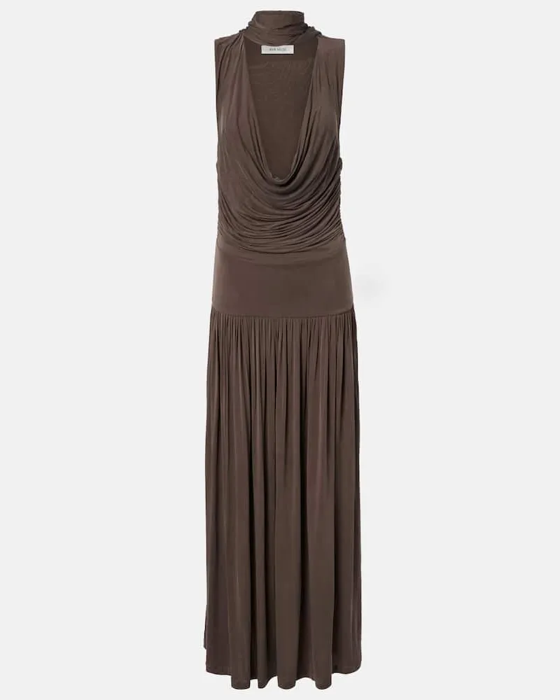 Aya Muse Maxikleid Alyve Braun