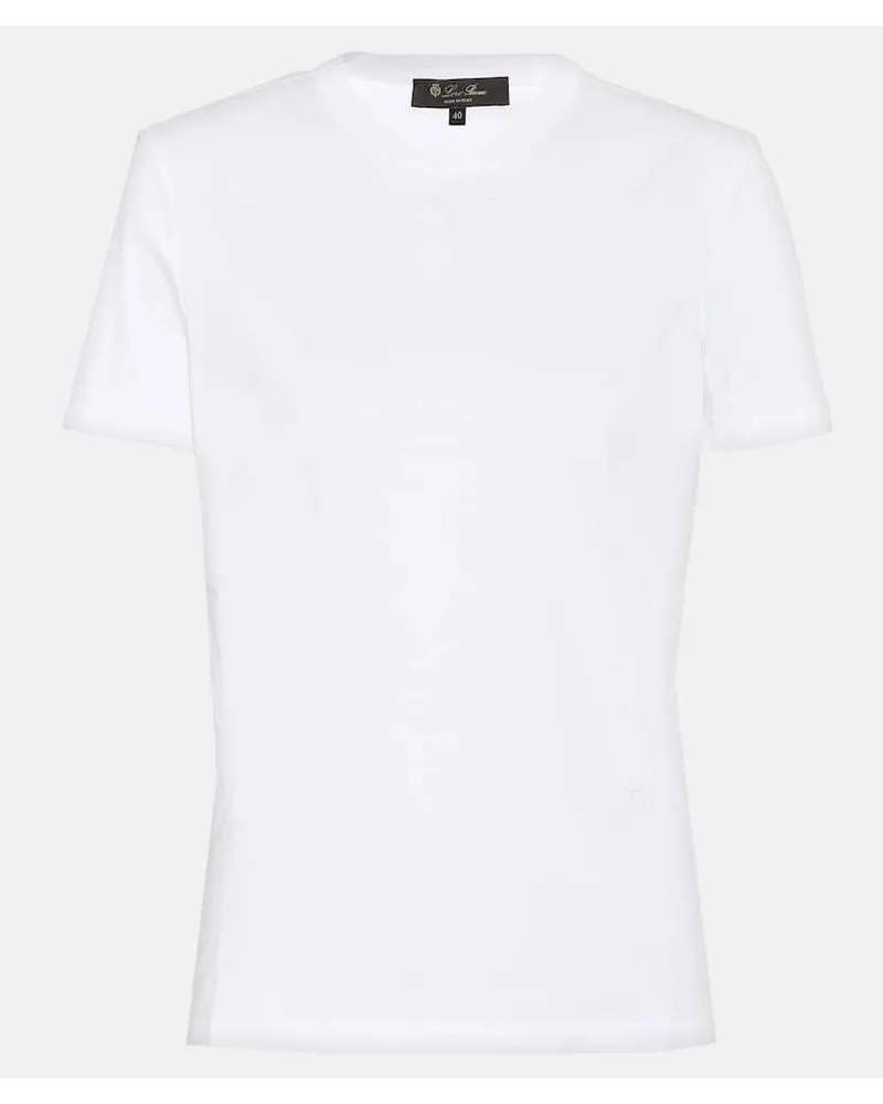 Loro Piana T-Shirt My-T aus Baumwolle Weiss