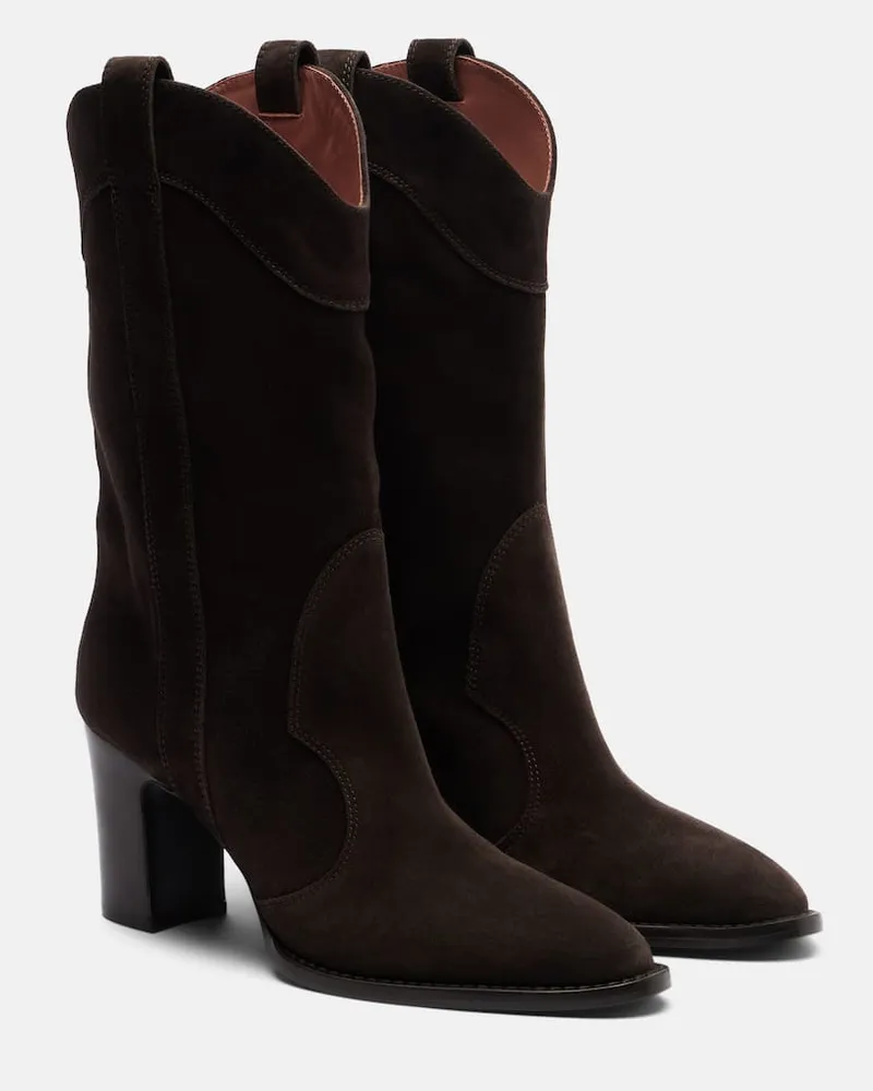 Paris Texas Westernstiefel Belle aus Veloursleder Braun