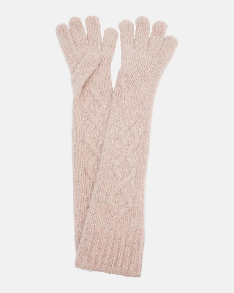 Moncler Handschuhe aus einem Alpakawollgemisch Rosa