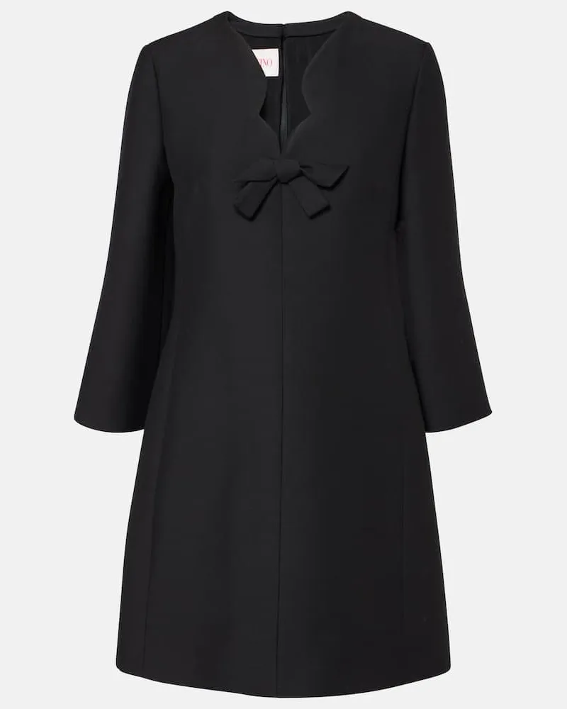 Valentino Garavani Minikleid aus Crepe Couture Schwarz