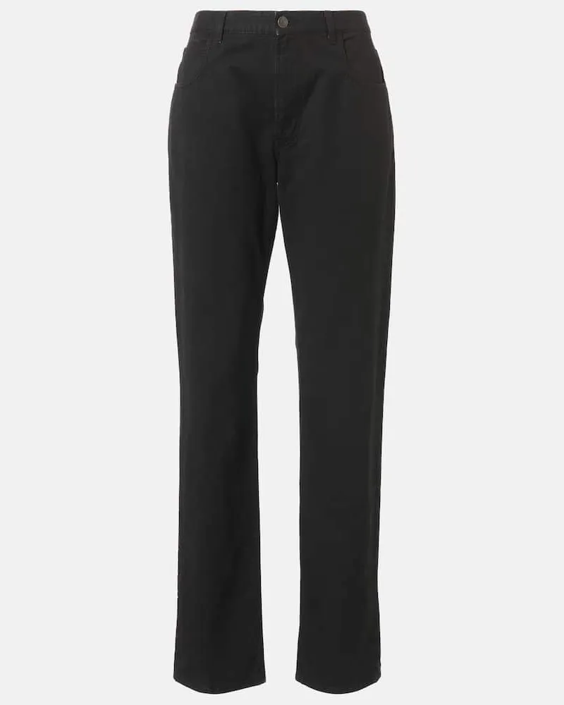 The Row Straight Jeans Landais Schwarz