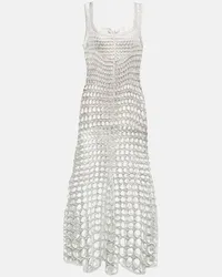 Chloé Chloe Maxikleid aus Seide Silber