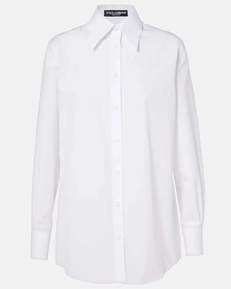 Dolce & Gabbana Hemd aus Baumwolle Weiß
