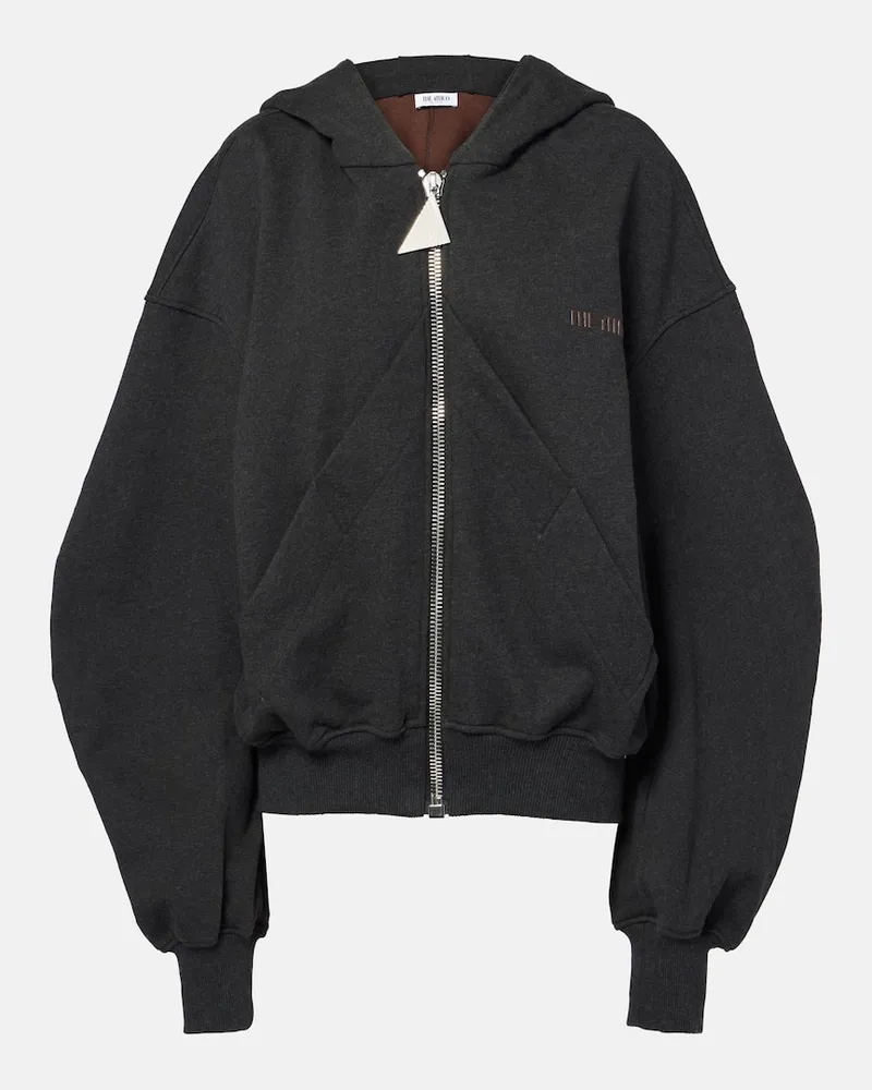 ATTICO Kapuzenjacke aus Baumwolle Schwarz