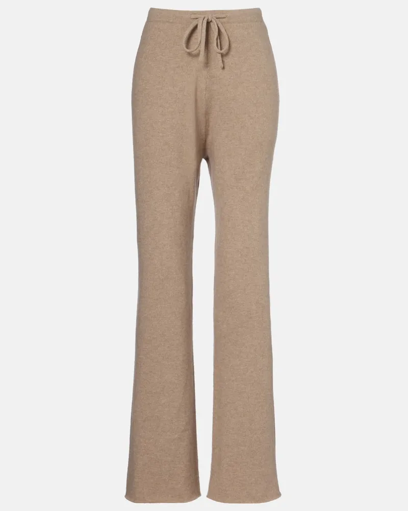 extreme cashmere Jogginghose Run aus einem Kaschmirgemisch Beige