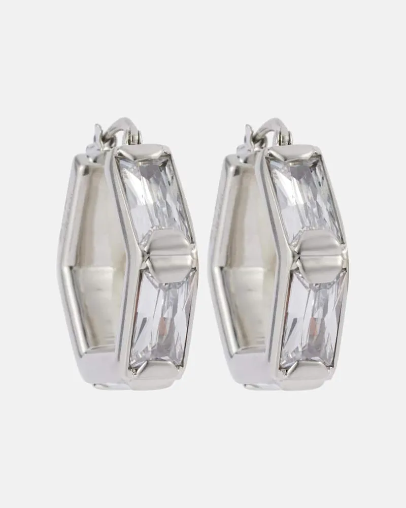 Jil Sander Ohrringe mit Kristallen Silber
