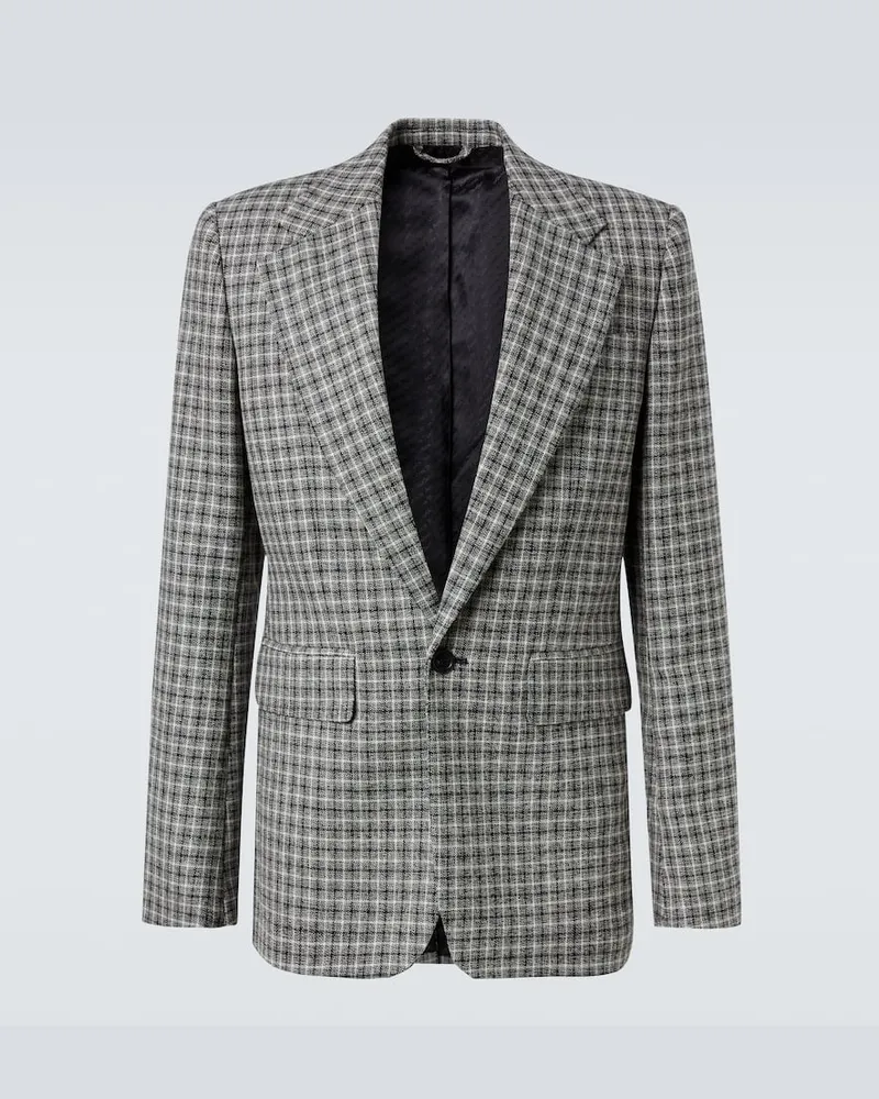 Acne Studios Anzugjacke aus Wolle Grau