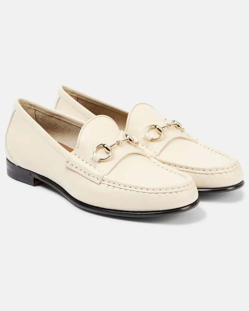 Gucci Loafers Horsebit 1953 aus Leder Weiß