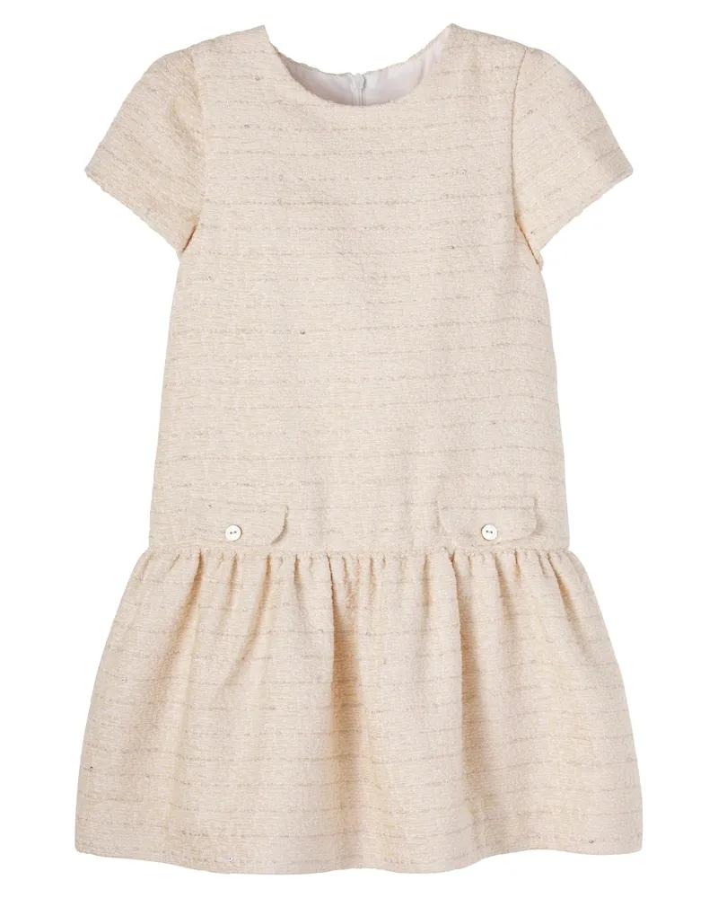 Tartine et Chocolat Kleid aus Tweed Beige