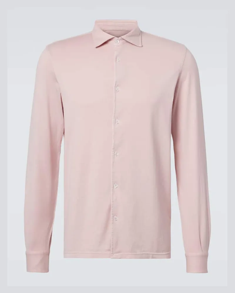 Fedeli Hemd Jason aus Baumwoll-Jersey Pink