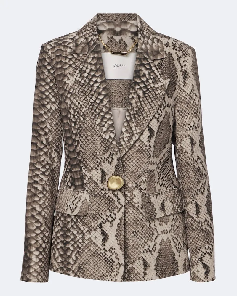 Joseph Blazer Birch aus Satin-Twill Beige