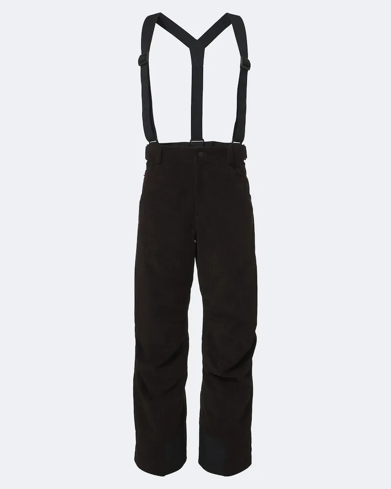 Moncler Skihose aus Baumwoll-Cord Braun