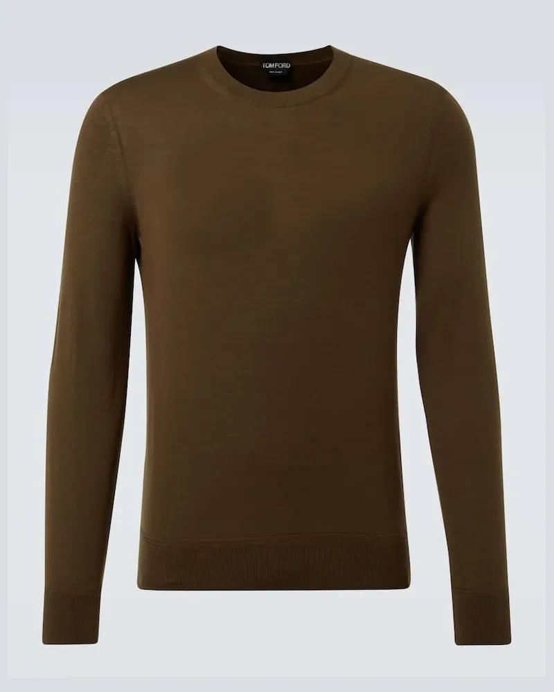 Tom Ford Pullover aus Wolle Braun