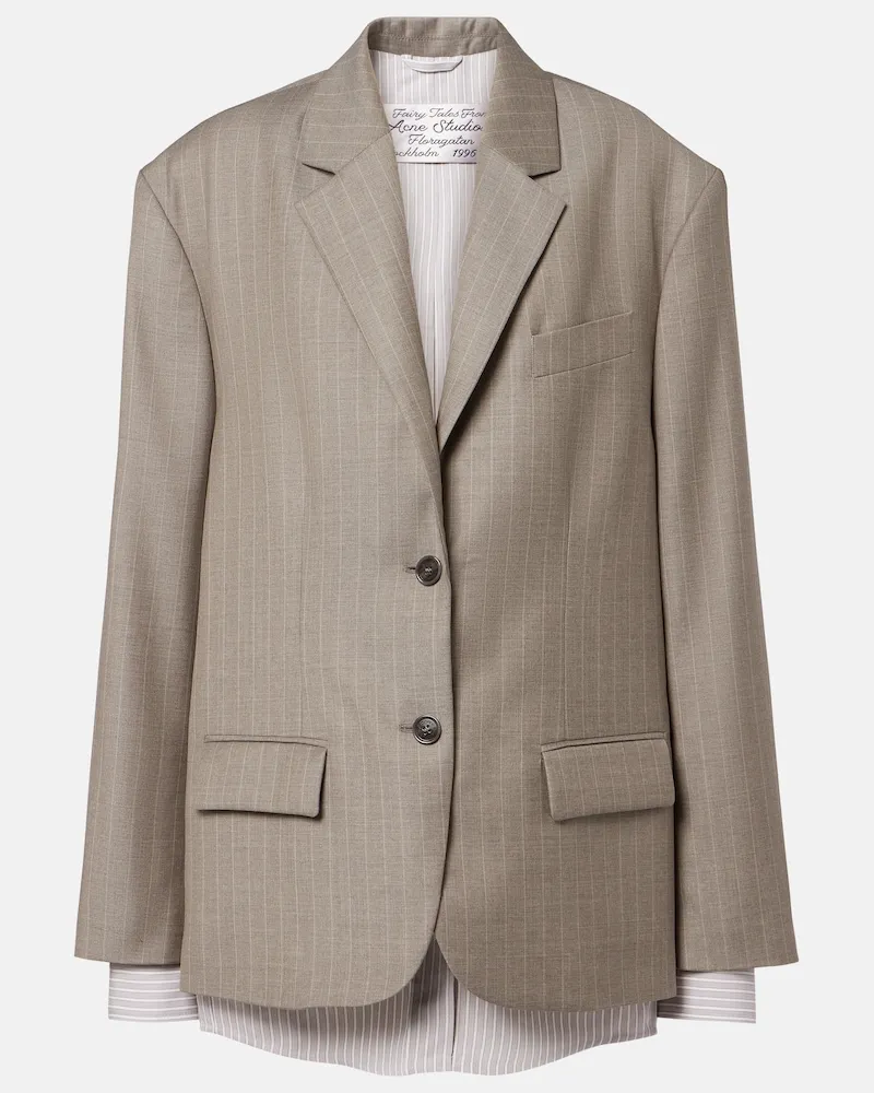 Acne Studios Jacke aus Wolle Grau