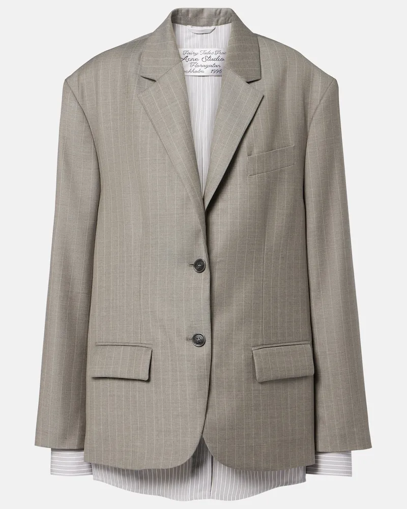 Acne Studios Jacke aus Wolle Grau