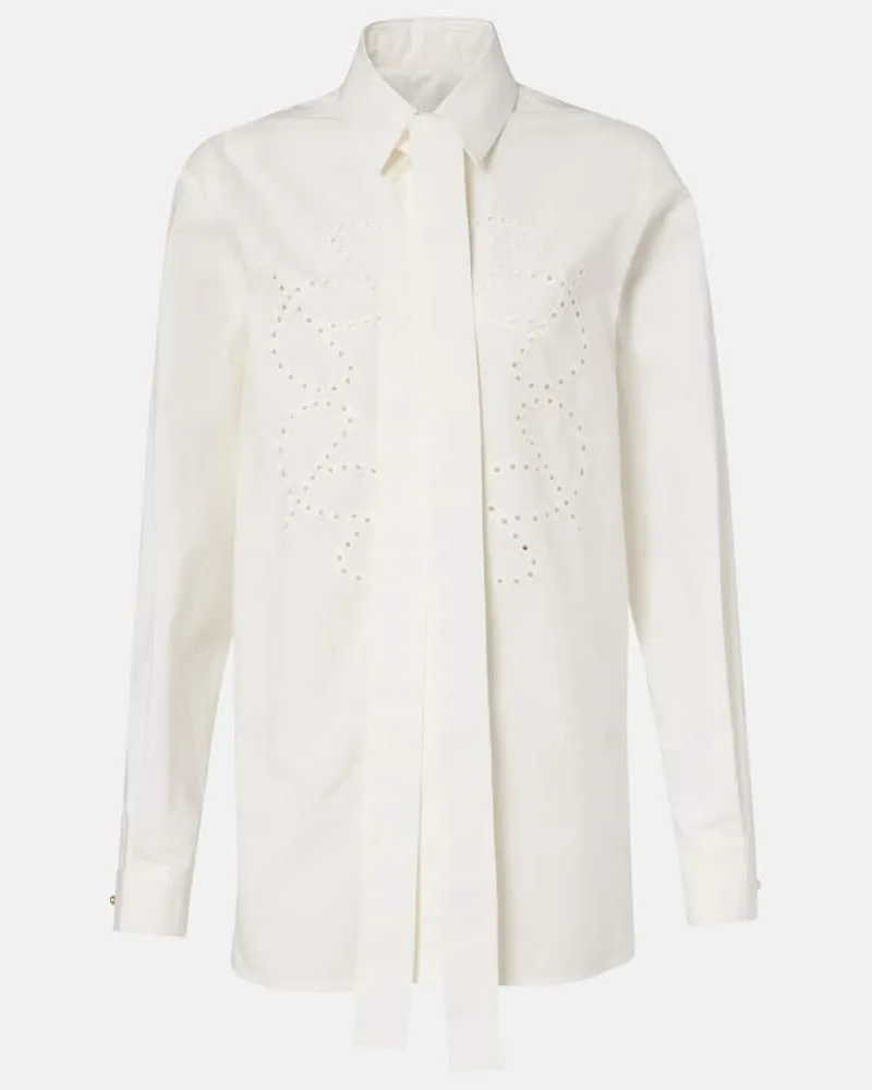 Elie Saab Hemd aus Baumwolle Weiß