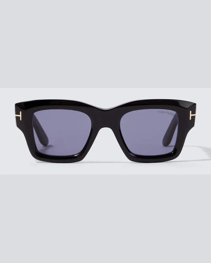 Tom Ford Eckige Sonnenbrille Ilias Schwarz