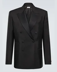 Burberry Blazer aus Wolle und Seide Schwarz