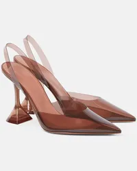 Amina Muaddi Slingback-Pumps Holli 95 Braun