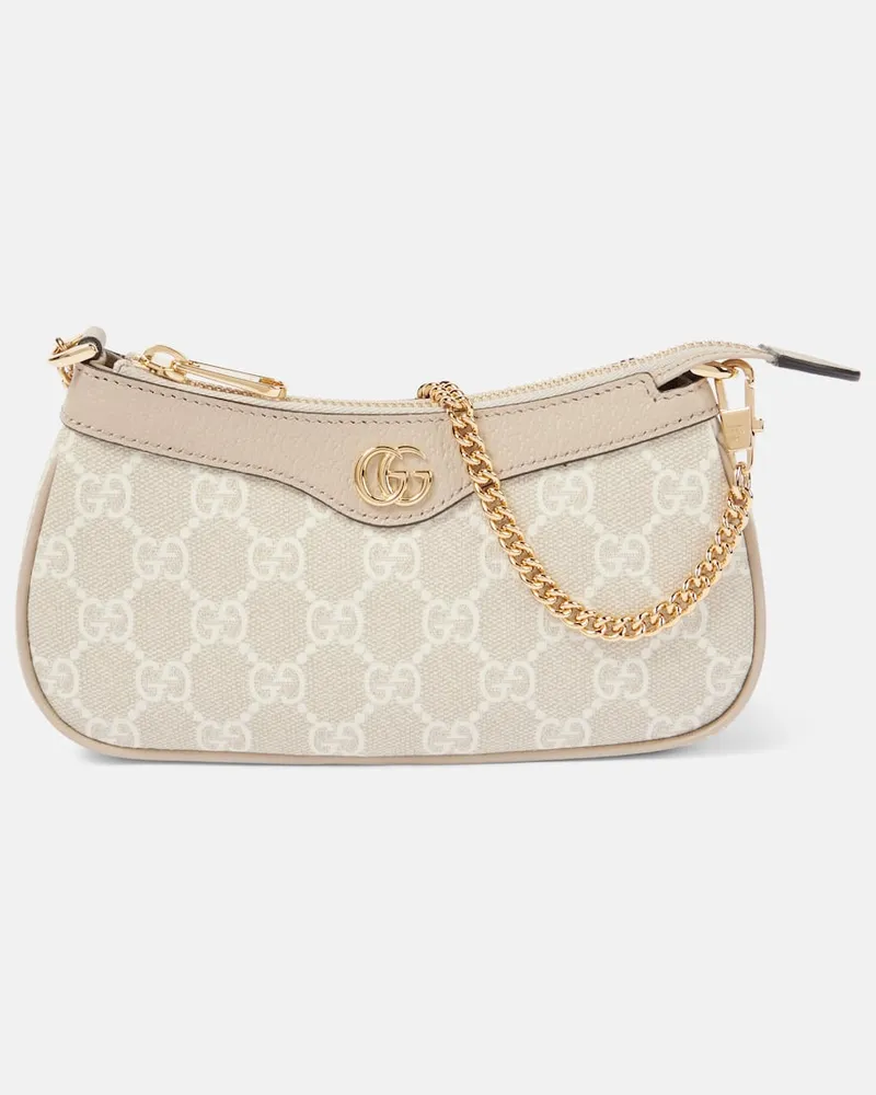 Gucci Schultertasche Ophidia Mini mit Leder Neutral