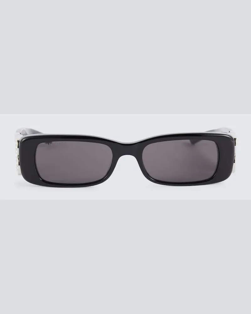Balenciaga Eckige Sonnenbrille Dynasty Schwarz