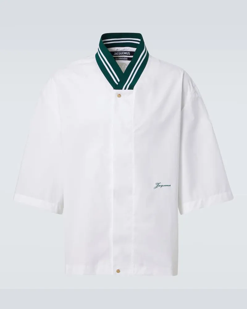 Jacquemus Hemd aus Jersey Weiß