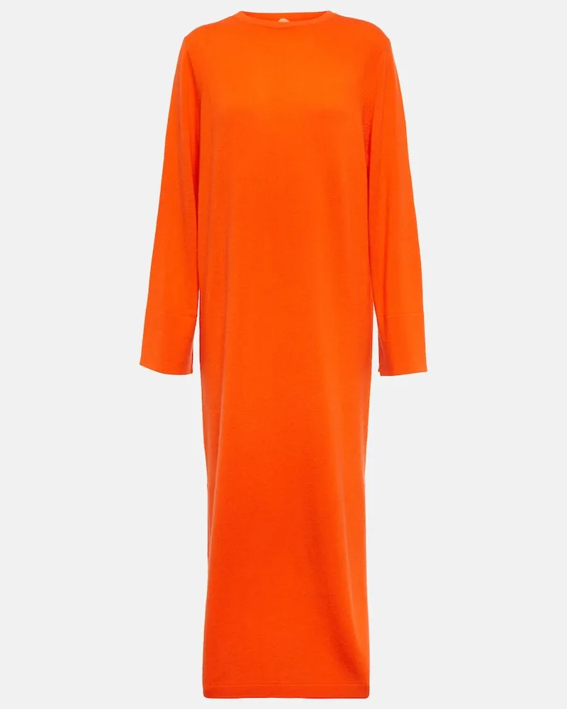 Jardin des Orangers Pulloverkleid aus Wolle und Kaschmir Orange