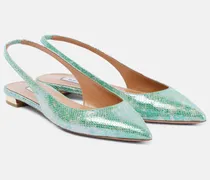 Slingback-Ballerinas Purist aus Metallic-Leder