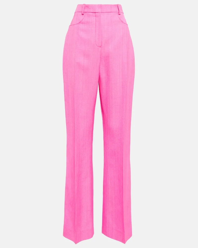Jacquemus High-Rise-Hose Le Pantalon Sauge Rosa
