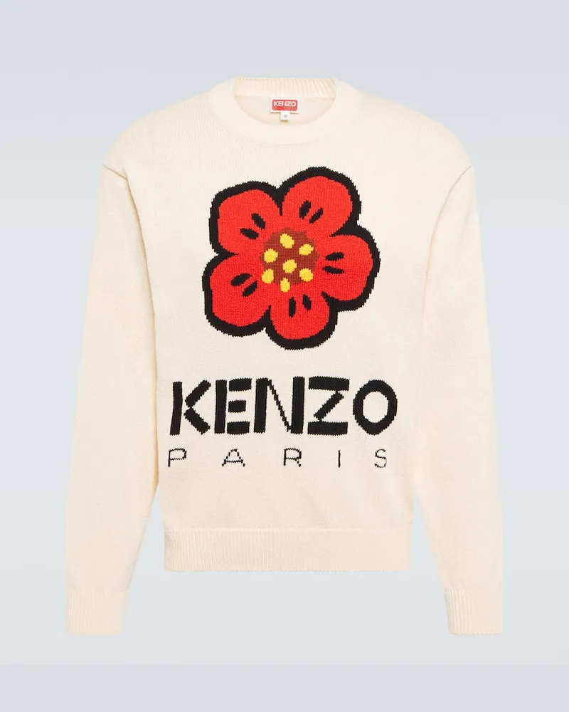 Kenzo Pullover Boke Flower Weiß