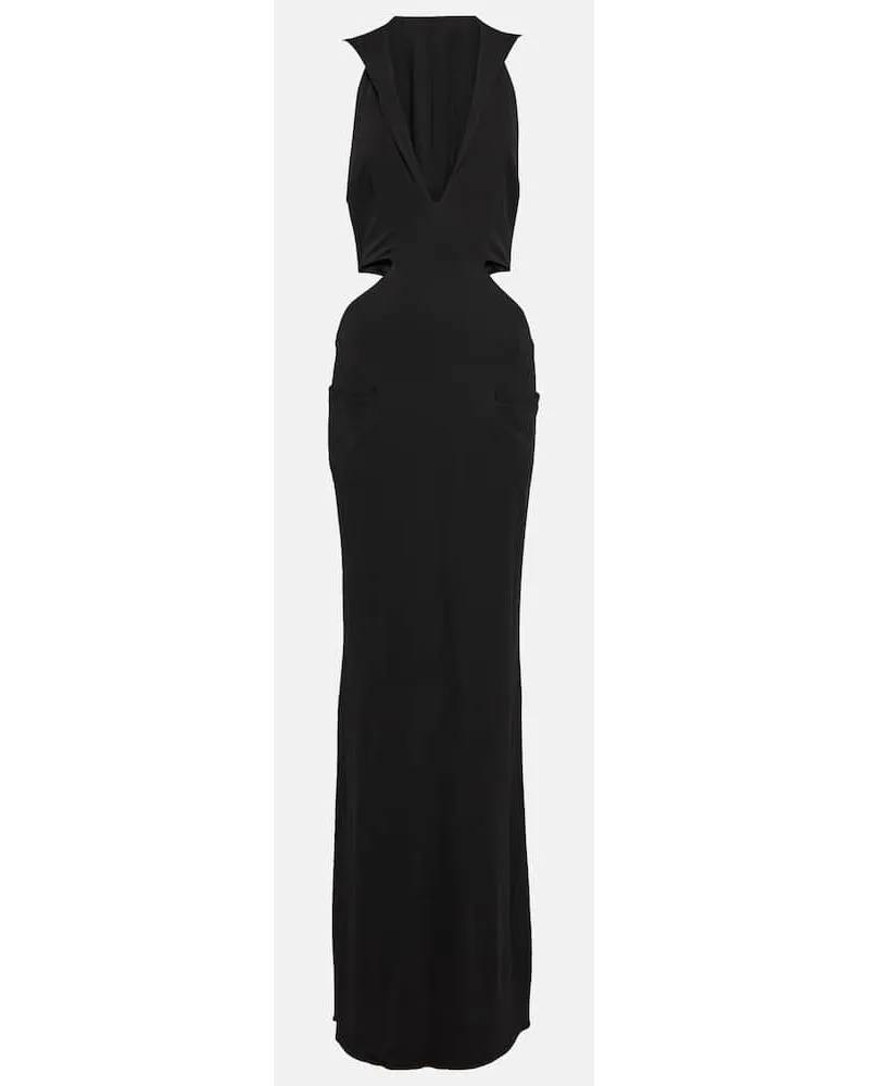 Tom Ford Robe aus Jersey Schwarz