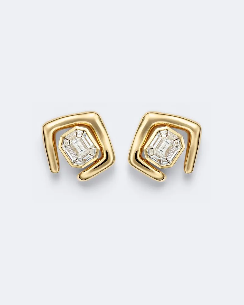 SHAY Ohrringe Zar aus 18kt Gelbgold mit Diamanten Gold