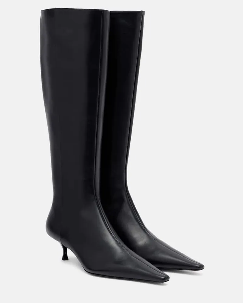Victoria Beckham Stiefel Pointy 45 aus Leder Schwarz