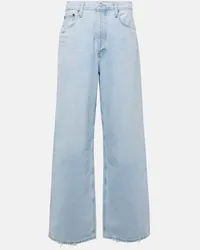 AGOLDE Wide-Leg Jeans Low Slung Baggy Blau