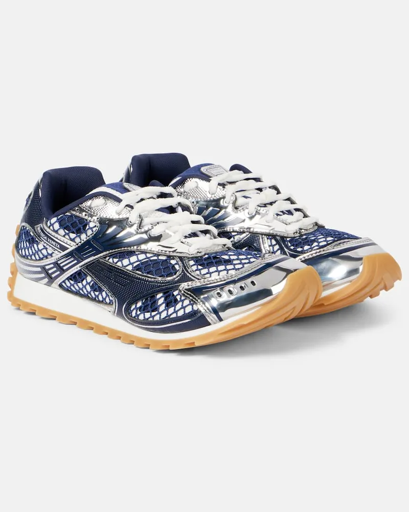 Bottega Veneta Sneakers Orbit mit Leder Blau
