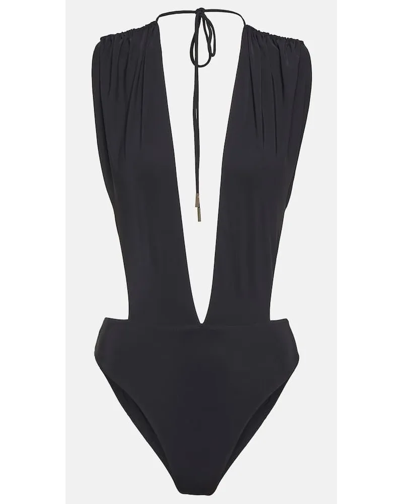 Saint Laurent Badeanzug Schwarz