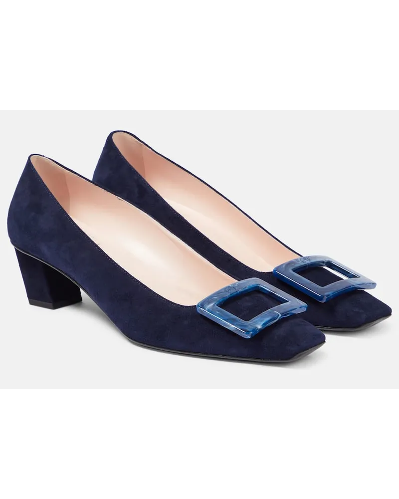 Roger Vivier Pumps Belle Vivier 45 aus Veloursleder Schwarz