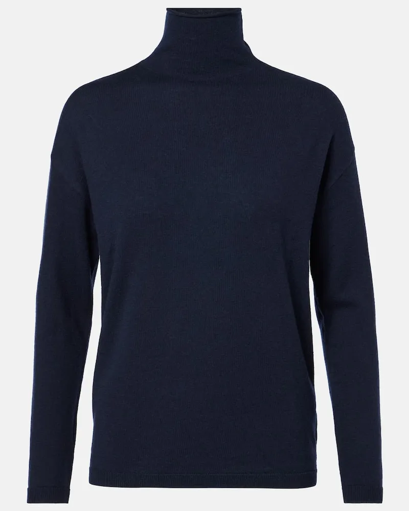 Max Mara Rollkragenpullover Treviso aus Wolle Grau