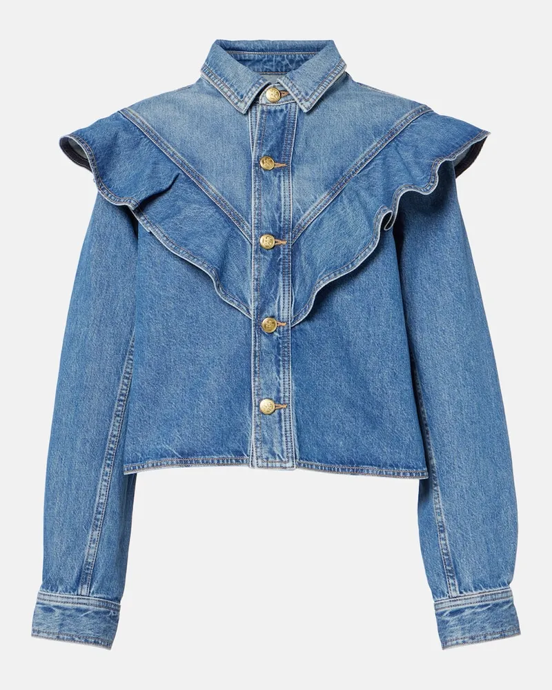 Ulla Johnson Jeanshemd Mathilde Blau