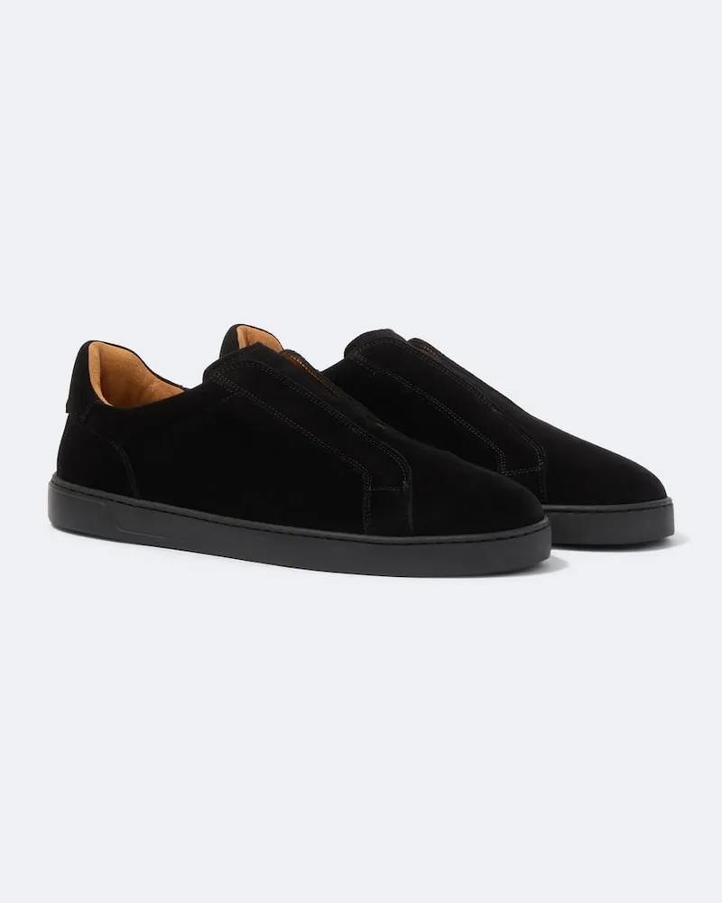 Magnanni Sneakers Canelo Slip aus Veloursleder Schwarz
